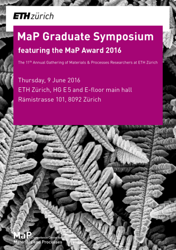 Enlarged view: poster of MaP Graduate Symposium 2016