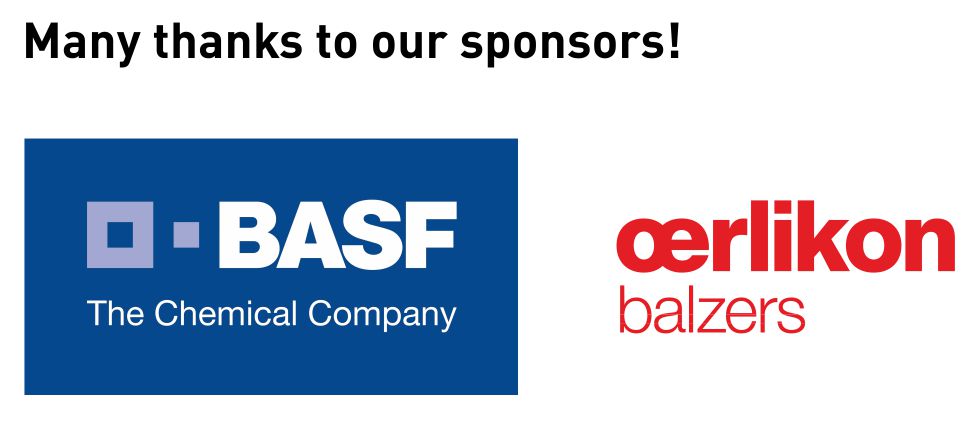 Many thanks to the sponsors of the MaP Graduate Symposium 2016