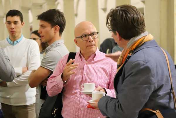 Prof. Ralph Müller and Prof. Ralph Spolenak at the networking session during additivETH AM mini-sympoisium